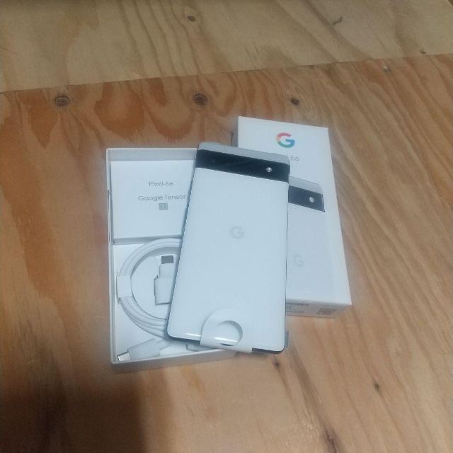 一括購入simフリー google pixel6a 128GB Chalk ①