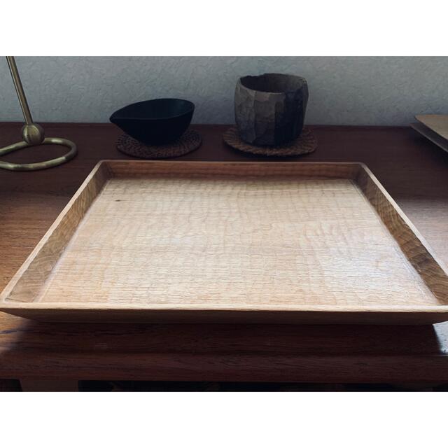 超高品質で人気の 三谷龍二さん　角盆　トレイ　木の器　木工作家 テーブル用品