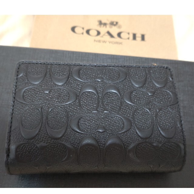 COACH(コーチ)の❤️コーチ❤️ COACH❤️ 二つ折りレザー ウォレットブラック メンズのファッション小物(折り財布)の商品写真