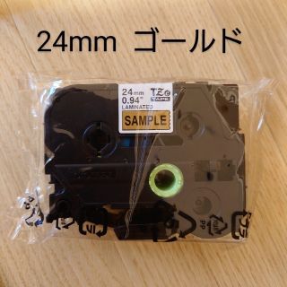 ブラザー(brother)のピータッチキューブ テープ 24mm ゴールド(テープ/マスキングテープ)