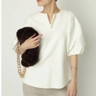 タグ付き新品♡アルページュストーリー パール付ダンボールプル