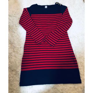 プチバトー(PETIT BATEAU)の【ほぼ新品　プチバトー　ワンピース　Sサイズ】(チュニック)