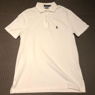 ポロラルフローレン(POLO RALPH LAUREN)のラルフローレン　メンズ　ポロシャツ　白  カスタム　スリム　フィット(ポロシャツ)