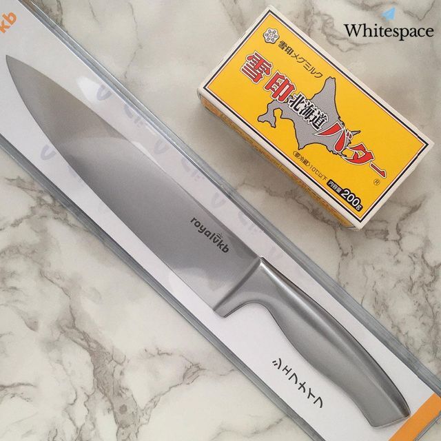 めくるめくフルメタル。シェフナイフRoyalVKBロイヤルブイケービー20㌢新品