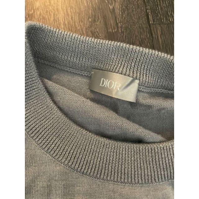 DIOR HOMME(ディオールオム)のDior 薄手ウールシルク ニット Lサイズ メンズのトップス(ニット/セーター)の商品写真