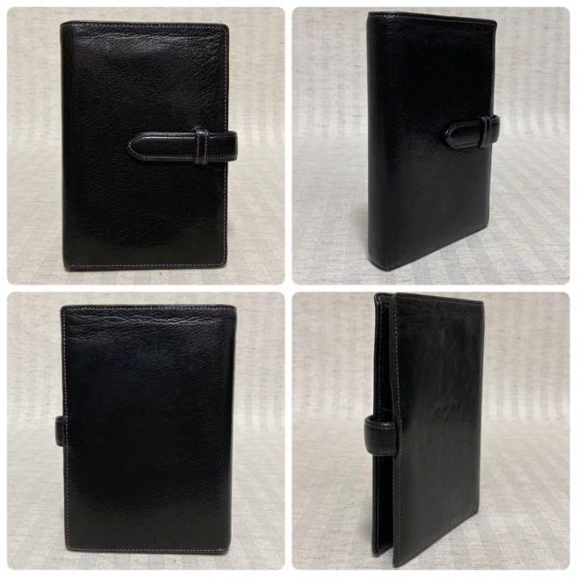 ASHFORD アッシュフォード　手帳カバー　ブラック　レザー　革 メンズのファッション小物(手帳)の商品写真