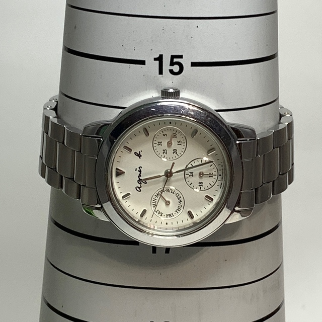 agnes b.(アニエスベー)の912 agnes b アニエス・ベー レディース 腕時計 クォーツ 電池交換済 レディースのファッション小物(腕時計)の商品写真