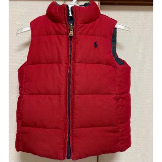 ポロラルフローレン(POLO RALPH LAUREN)の【16日まで出品値下げ】ポロラルフローレンリバーシブルダウンベスト  サイズ4(ジャケット/上着)