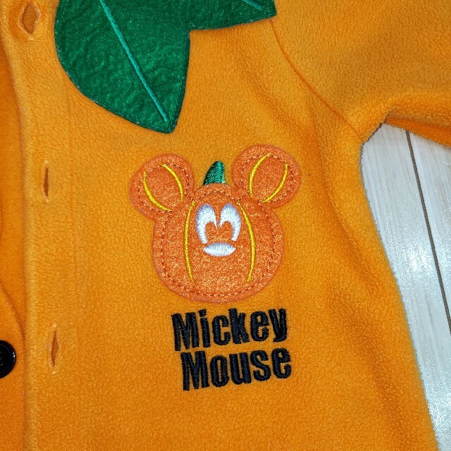 Disney(ディズニー)の［中古品］ハロウィン服　ディズニー　カボチャ　90サイズ エンタメ/ホビーのコスプレ(衣装)の商品写真