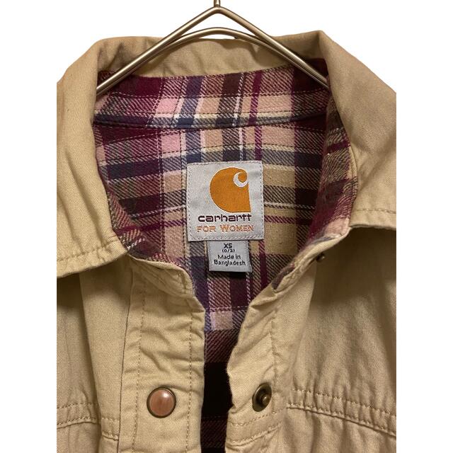 カーハート　carhartt レディース　シャツ　裏地チェック 2