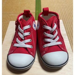 コンバース(CONVERSE)のコンバース　スニーカー　ハイカット　キッズ　赤　14.5  男の子　女の子(スニーカー)