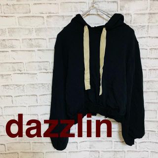 ダズリン(dazzlin)のdazzlin ダズリン ショート丈 パーカー ブラック(その他)