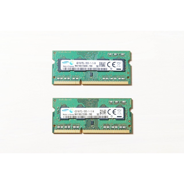 SAMSUNG(サムスン)のSAMSUNG DDR3メモリ 4GB 2枚 M471B5173QH0-YK0  スマホ/家電/カメラのPC/タブレット(PCパーツ)の商品写真