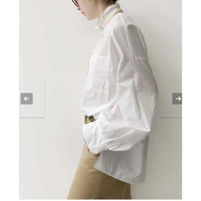 L'Appartement DEUXIEME CLASSE(アパルトモンドゥーズィエムクラス)のL'Appartement /Volume Sleeeve Shirt/ホワイト レディースのトップス(シャツ/ブラウス(長袖/七分))の商品写真