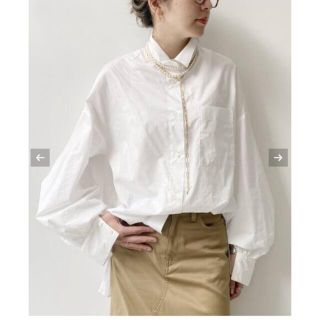 アパルトモンドゥーズィエムクラス(L'Appartement DEUXIEME CLASSE)のL'Appartement /Volume Sleeeve Shirt/ホワイト(シャツ/ブラウス(長袖/七分))