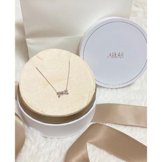 AHKAH - 【美品】AHKAH プチリュバン ダイヤモンドネックレスの通販 by