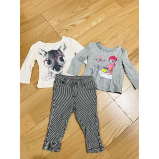 babyGAP - baby GAP 3点セット ロンTとパンツの通販|ラクマ