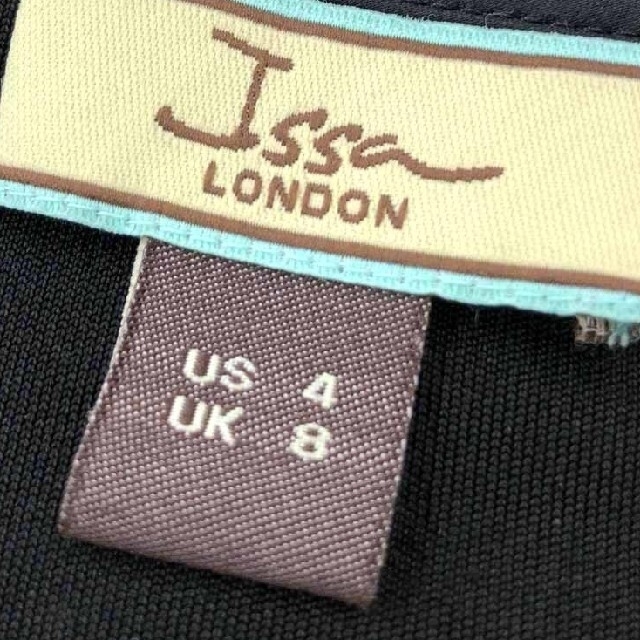 Issa London(イッサロンドン)の美品ISSA London イッサロンドン シルクカシュクールワンピース UK8 レディースのワンピース(ひざ丈ワンピース)の商品写真