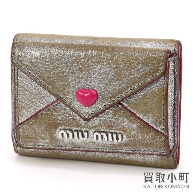 miumiu(ミュウミュウ)のミュウミュウ【MIUMIU】マドラスラブ ミニウォレット レディースのファッション小物(財布)の商品写真