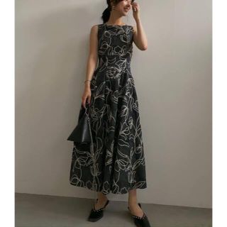 アメリヴィンテージ(Ameri VINTAGE)の専用！Ameri DENIM LIKE FLOWER DRESS (ロングワンピース/マキシワンピース)