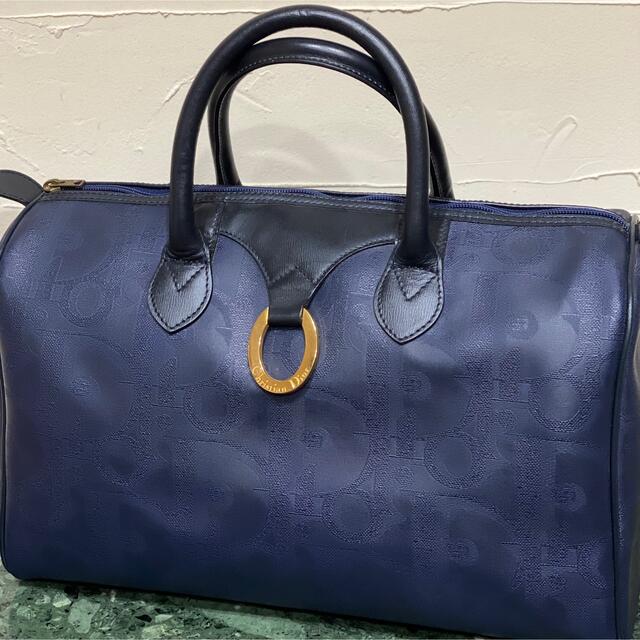 希少 良品 Christian Dior ボストンバッグ トロッター柄