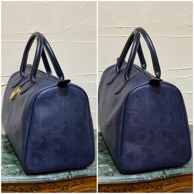 希少 良品 Christian Dior ボストンバッグ トロッター柄