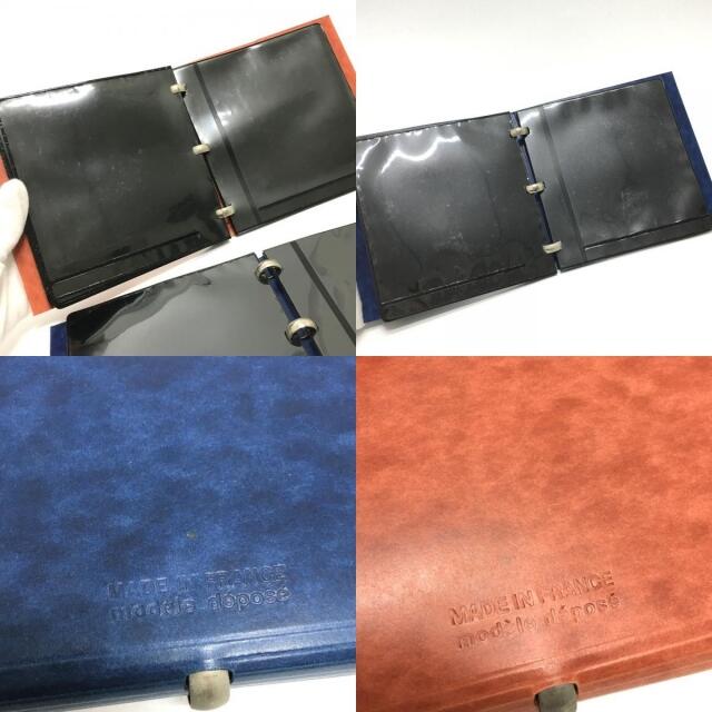 Hermes(エルメス)のエルメス HERMES DVDケース CD  2点セット 小物入れ 紙 ブルー×レット インテリア/住まい/日用品のインテリア小物(小物入れ)の商品写真