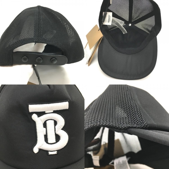 BURBERRY(バーバリー)のバーバリー BURBERRY TBロゴ 帽子 ベースボールキャップ キャップ ナイロン ブラック 未使用 レディースの帽子(キャップ)の商品写真