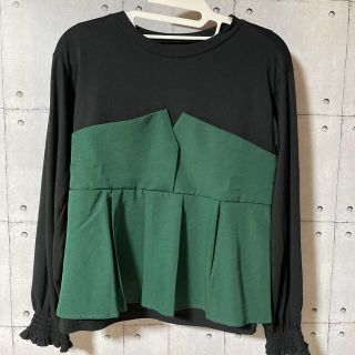 リシェグラマー(Riche glamour)のタックフレアビスチェドッキングTシャツ(カットソー(長袖/七分))