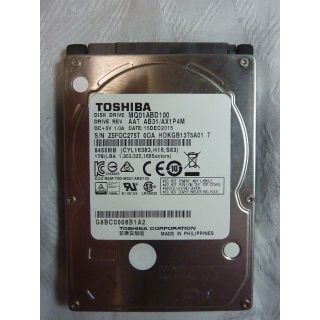 トウシバ(東芝)の【中古使用】TOSHIBA 2.5インチ HDD MQ01ABD100 1TB(PCパーツ)