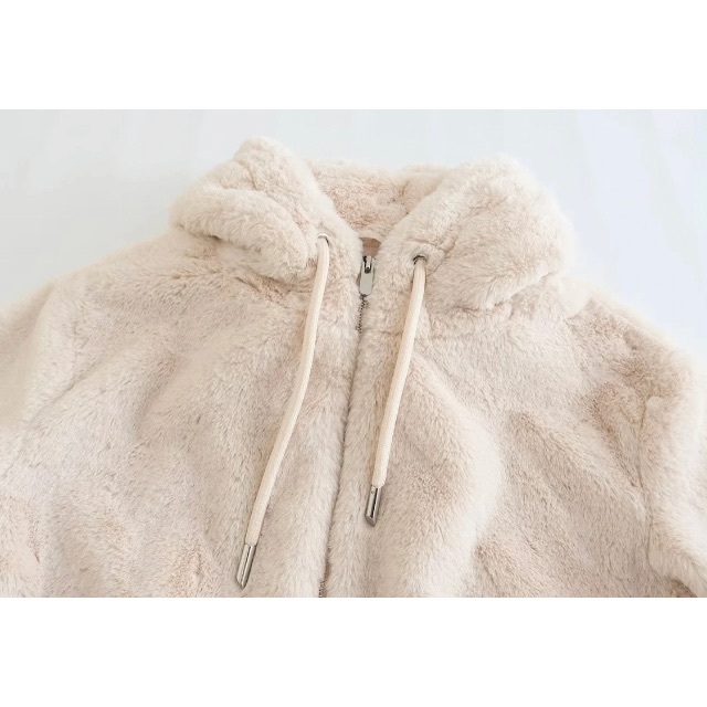 🍬10月新作🍭9359◆3color ファー コート レディースのジャケット/アウター(毛皮/ファーコート)の商品写真