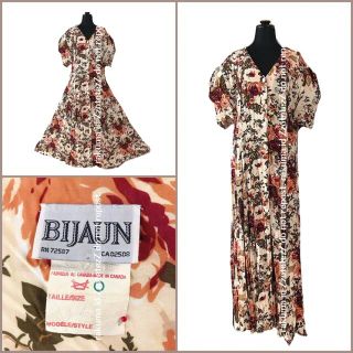 ガニーサックス(GUNNE SAX)の【t's様専用品】vintage ヴィンテージ フラワー 花柄 ワンピース(ロングワンピース/マキシワンピース)