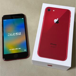 アイフォーン(iPhone)のApple iPhone8 64GB プロダクトレッド　SIMフリー　美品(スマートフォン本体)