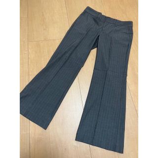 ギャップ(GAP)のGAP hip slung fit ストレッチパンツ フレアパンツ ストライプ(カジュアルパンツ)