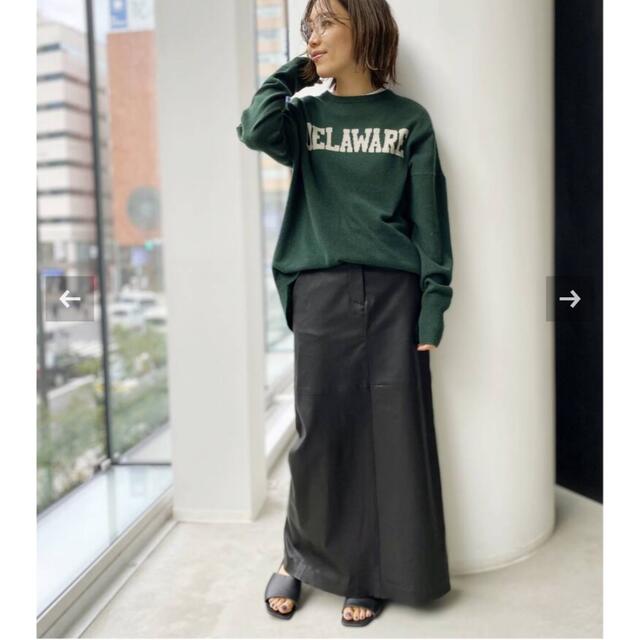 L'Appartement DEUXIEME CLASSE(アパルトモンドゥーズィエムクラス)のアパルトモン 【RAW+/ロゥタス】Leather Maxi Skirt レディースのスカート(ロングスカート)の商品写真