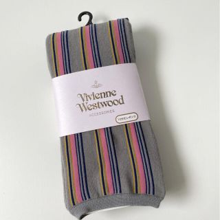 ヴィヴィアンウエストウッド(Vivienne Westwood)のヴィヴィアンウエストウッド レギンス テリータオリングストライプ グレー10分丈(レギンス/スパッツ)