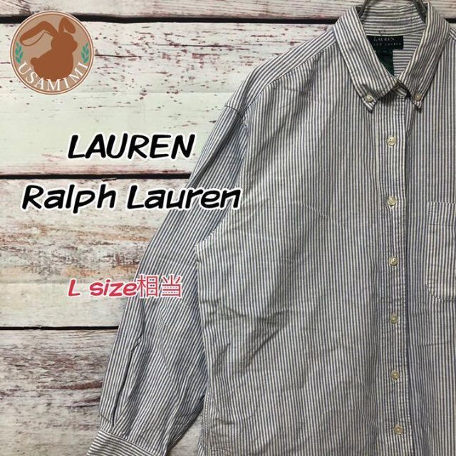 LAUREN RALPH LAUREN 長袖 BDシャツ 刺繍ロゴ L相当 メンズのトップス(シャツ)の商品写真