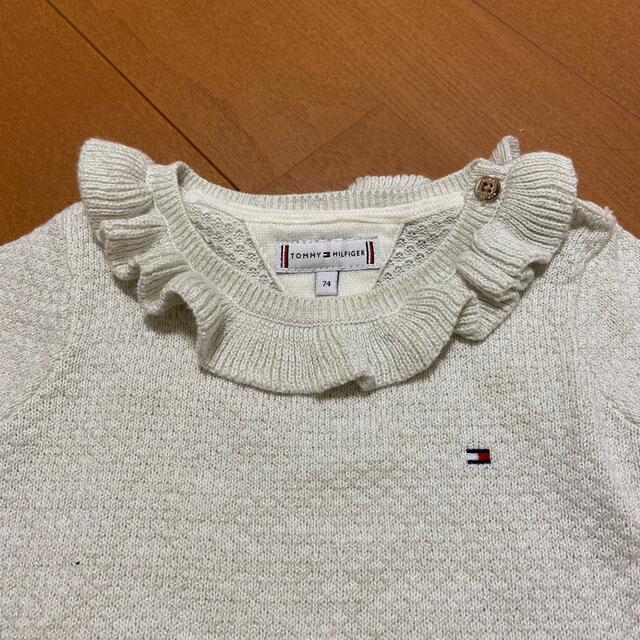 TOMMY HILFIGER(トミーヒルフィガー)のベビー　ニットワンピース キッズ/ベビー/マタニティのベビー服(~85cm)(ワンピース)の商品写真