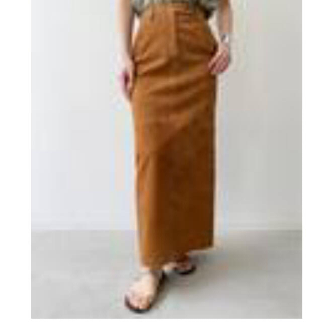 L'Appartement DEUXIEME CLASSE(アパルトモンドゥーズィエムクラス)のアパルトモン 【RAW+/ロゥタス】Leather Maxi Skirt レディースのスカート(ロングスカート)の商品写真