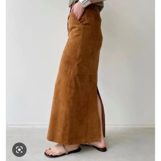 アパルトモンドゥーズィエムクラス(L'Appartement DEUXIEME CLASSE)のアパルトモン 【RAW+/ロゥタス】Leather Maxi Skirt(ロングスカート)