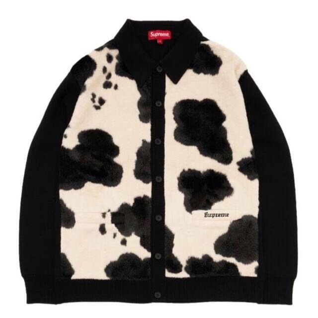 BlackサイズSupreme Cow Print Cardigan シュプリーム カーディガン