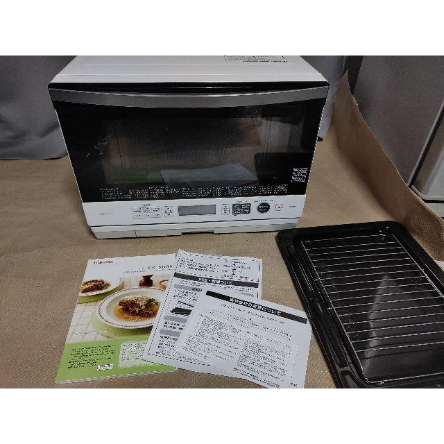 東芝 - 東芝 過熱水蒸気 オーブンレンジ 石窯ドーム 26L ER-SD80(W) の