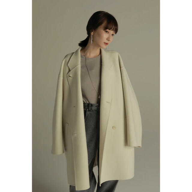 louren doubleface wool over coat - チェスターコート