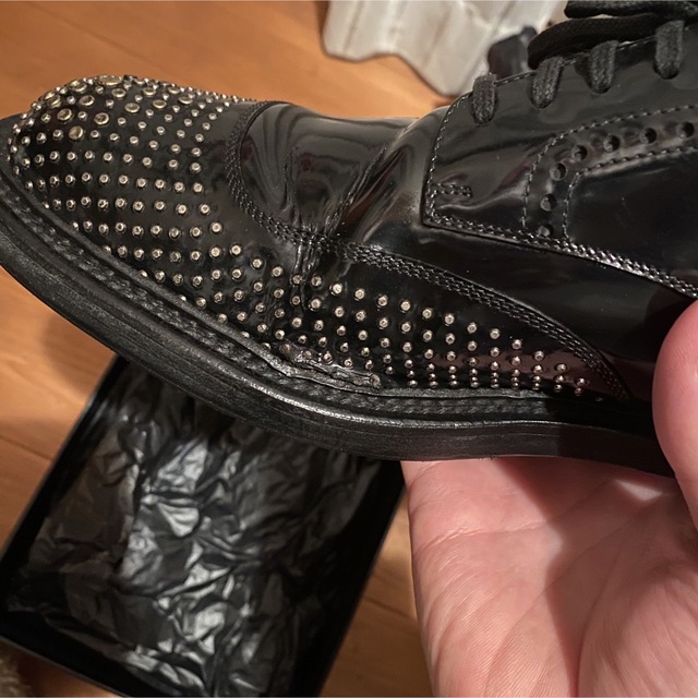 セール中】saint laurent 13aw スタッズシューズ 41 大人気新品 www
