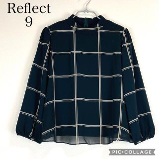 リフレクト(ReFLEcT)の【美品】リフレクト チェック柄モックネックブラウス(シャツ/ブラウス(長袖/七分))