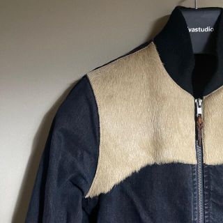 ジョンローレンスサリバン(JOHN LAWRENCE SULLIVAN)のvintage cow leather denim blouson(Gジャン/デニムジャケット)