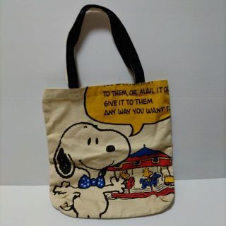 スヌーピー(SNOOPY)のスヌーピー　トートバッグ　レッスンバッグ(トートバッグ)