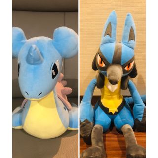 ポケモン(ポケモン)のポケモン　ラプラス　ルカリオ　ぬいぐるみ(ぬいぐるみ)