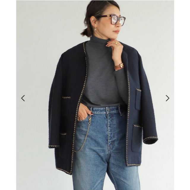 今期・タグ付・完売・ドゥーズィエムクラスのツイードジャケット