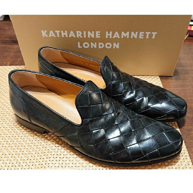 KATHARINE HAMNETT(キャサリンハムネット)のキャサリン・ハムネット メッシュスリッポン（本革） メンズの靴/シューズ(ドレス/ビジネス)の商品写真